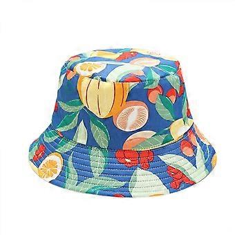 Cute Bucket Hat Beach Fisherman Hats for Women, Reversible Double-Side-Wear Unisex (HATD031)