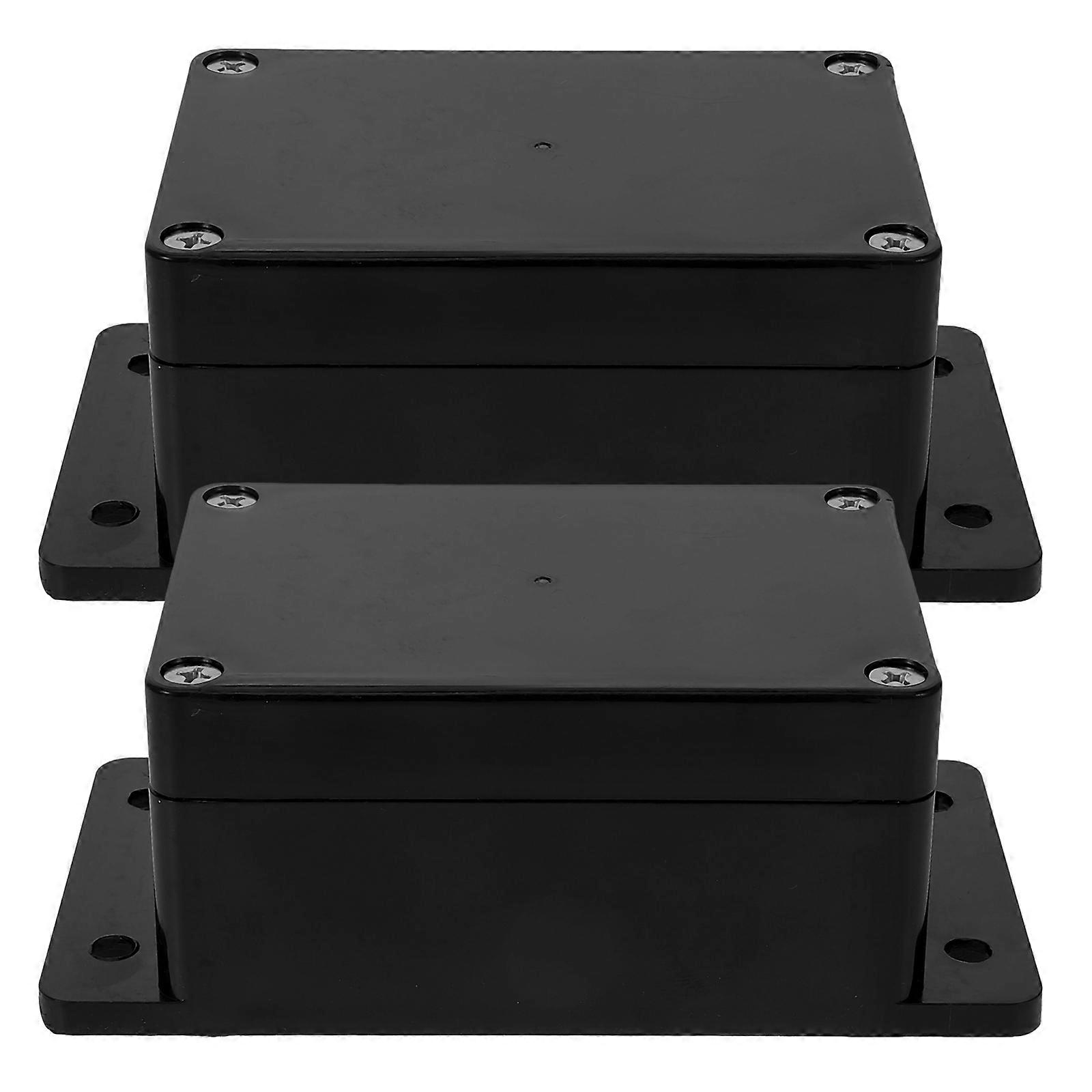 Outdoor Waterproof Electrical Junction Box Plastic Connection Box 2Pcs