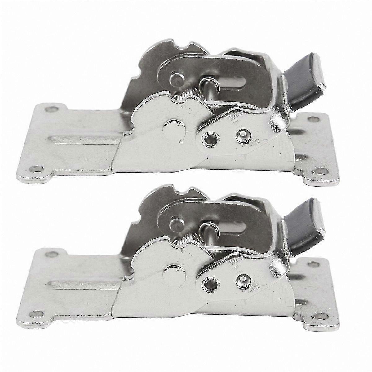 2-Pack Adjustable Folding Table Legs with Self-Locking Hinges, 0-90-180 Degree Silver Coffee Table Hardware