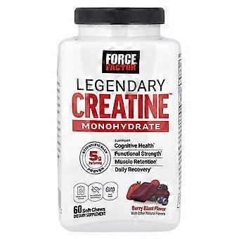 Force Factor, Legendary Creatine™ Monohydrate, Berry Blast, 60 Soft Chews (2.5 g per Chew)