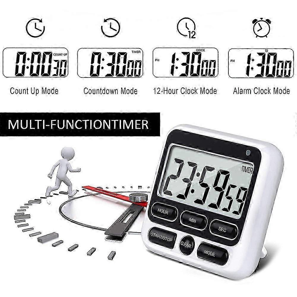Solid Multifunctional Electronic Stopwatch,Kitchen Stopwatch,Digital Stopwatch(8*7.8*2CM)