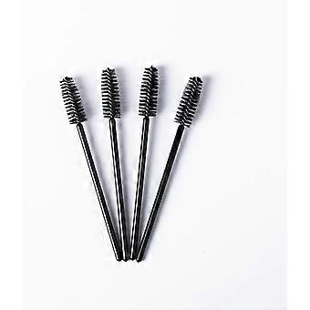 Pack of 50 Bendable Disposable Eyelash Spoolies for Separating Eyebrows and Fake Eyelashes, Lightweight Portable Mascara Wands