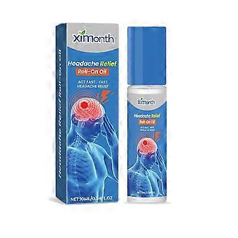 Herbal Headache Relief Roll-On Oil  Peppermint & Eucalyptus for Stress Reduction, Relaxation, and Better Sleep  10ml Natural Headache & Tension Relief