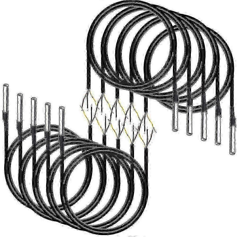 10pcs Waterproof Ds18b20 Temperature Sensor, Digital Temperature Thermal Cable Temperature (-55- +