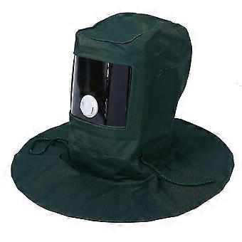 Sandstrahlhaube Schleifmittel Sandstrahler Maske Kappe Wind Staub Anti-Schutz-Werkzeug