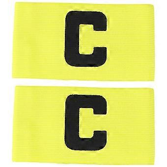 2Pcs Football Soccer Captain Armband Adjustable Soccer Rugby Basketball Player Band