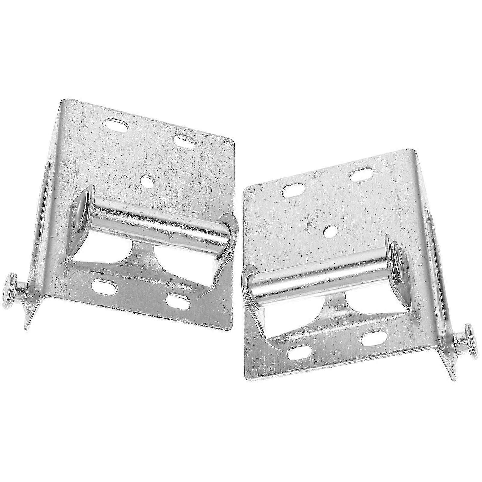 Garage Door Lifting Bracket - 1 Pair Silver Iron Material