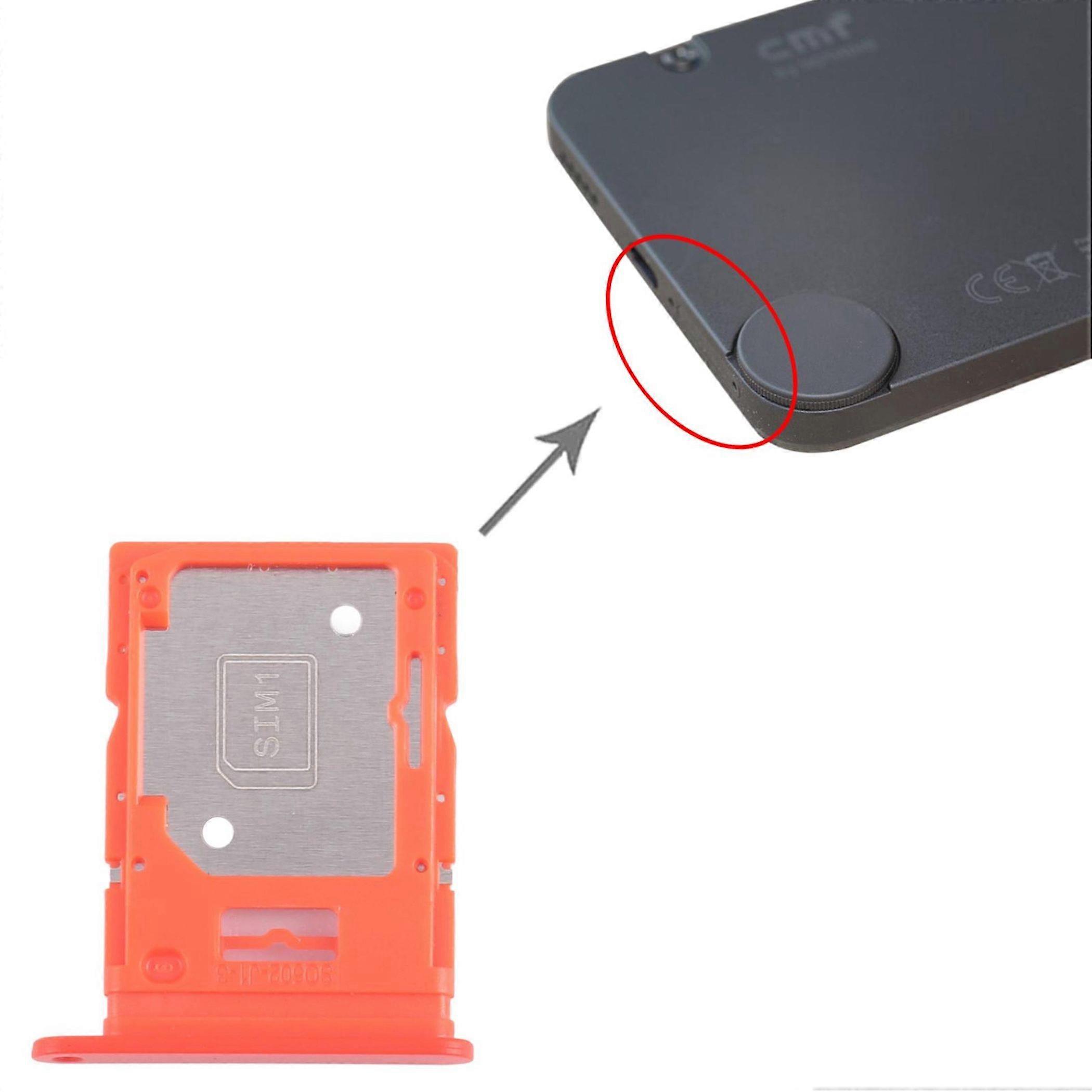 For Nothing CMF Phone 1 SIM Card Tray SIM Micro SD Replacement Part Orange