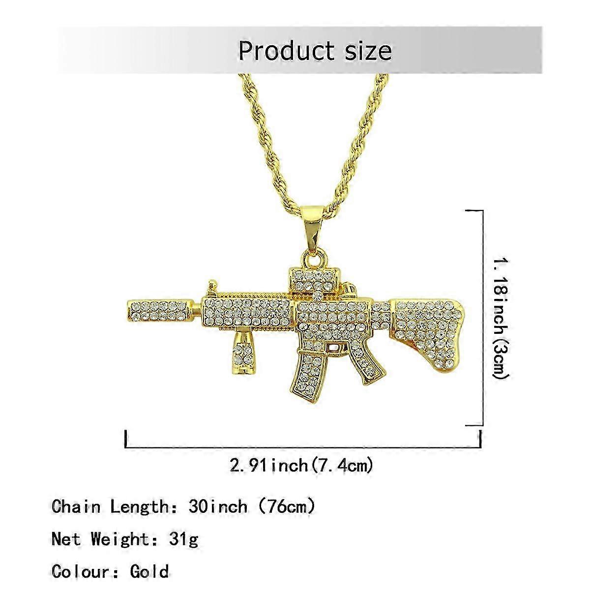 Golden Pendant Necklace compatible with Decor Creative