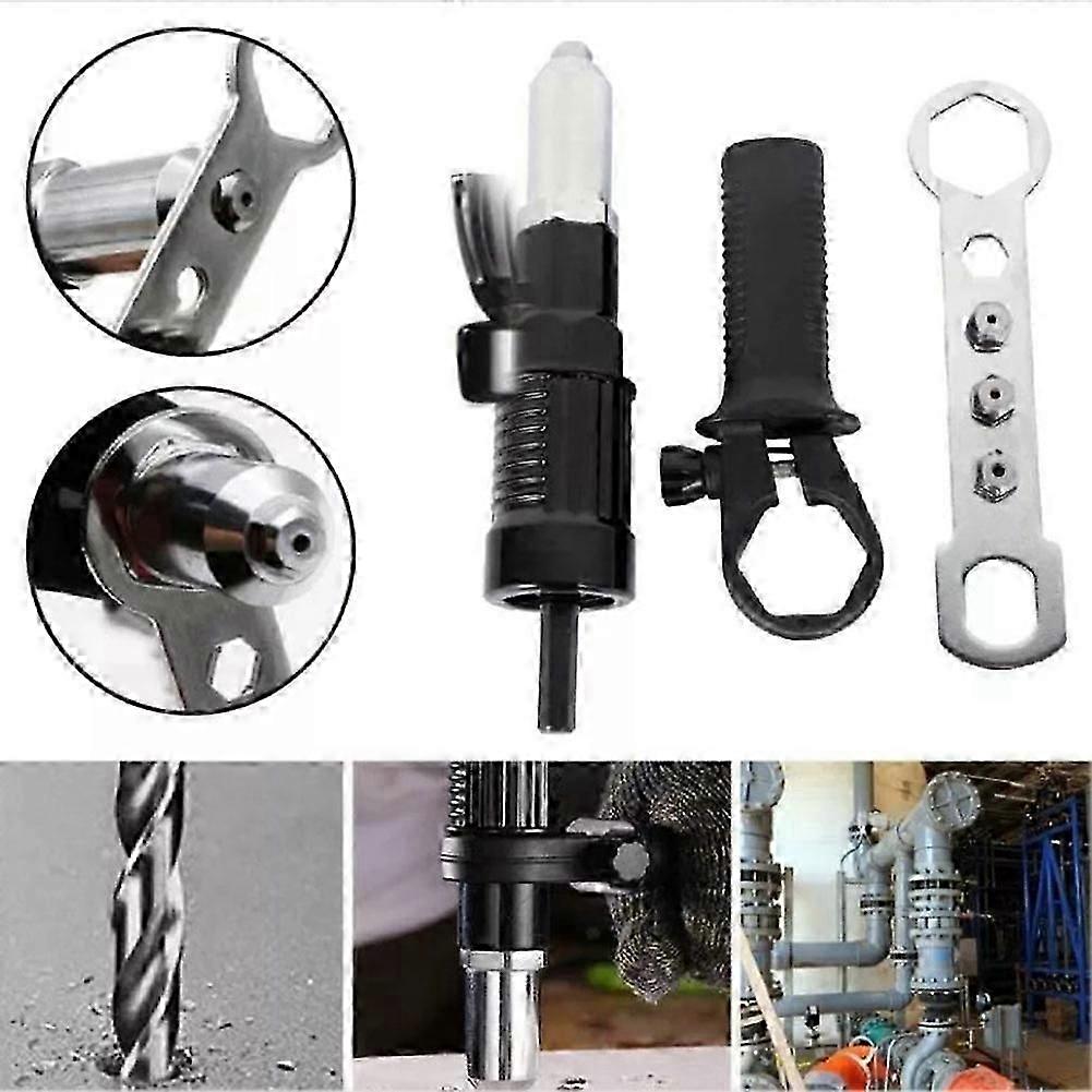 Cordless Drill Electric Rivet Spear Adapter Riveting Insert Nut Hand Tool Kit