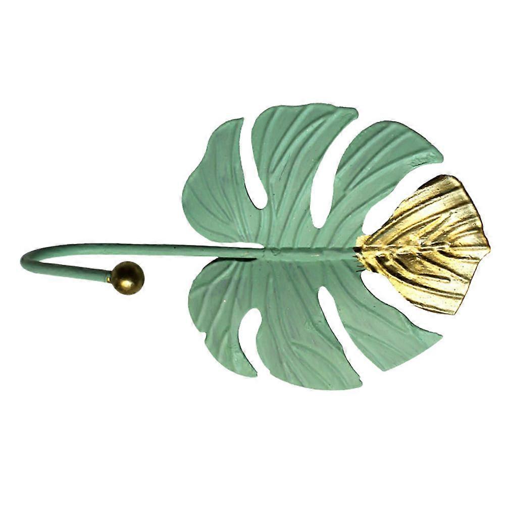 1pc Mini Leaf Shape Hook Wall Hook Clothes Hook Wall Hook for Home (Green)