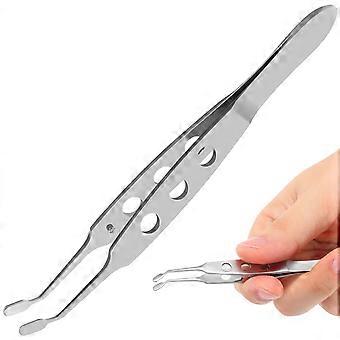 Pinça Extensões de Cílios Cirurgia Plástica Pinça Pálpebra Compressor Meibomian Gland Ferramenta Aço Inoxidável Pinça Expressora Pinça