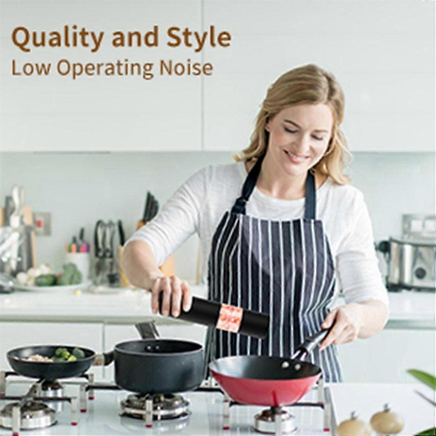 Electric Salt Pepper Grinder Adjustable Coarseness Battery Powered