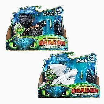 How to Train Your Dragon 3HICCUP TOOTHLESS Action Figure Set Birthday Gift NEW