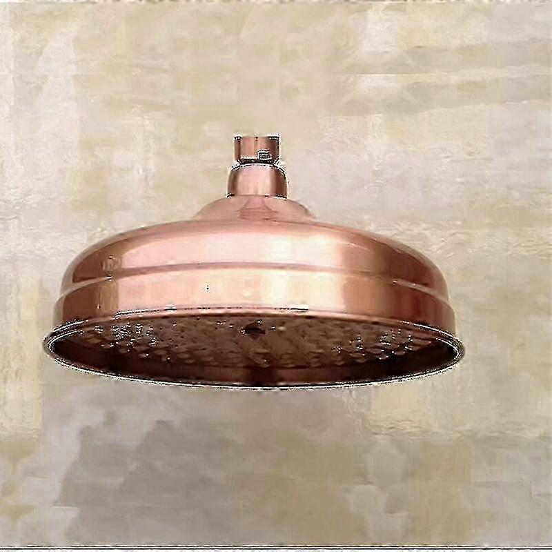 8 Inch Copper Shower Head High Pressure Adjustable Angle Gold