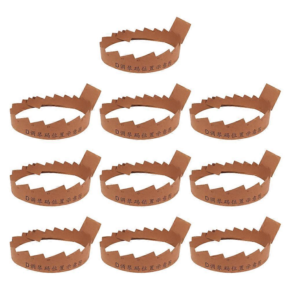 Guzheng Code Diagrams Paper for Zheng Code Placement 10Pcs Light Brown