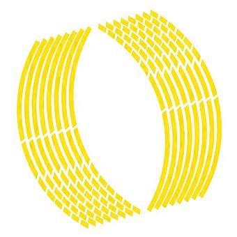 18 pcs reflective wheel rim decals universal for 18in tyres