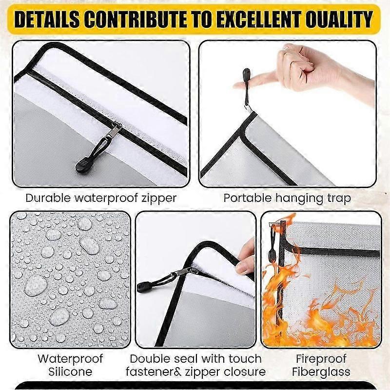 fireproof document organizer 15x11 3 pack