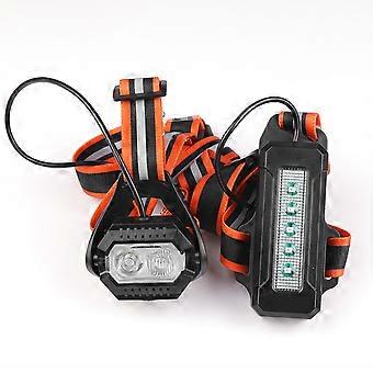 ABS Reflective Chest LED Running Light 3 Modes Rechargeable 500LM Built-in 2200 mAh Battery IPX4 Waterproof for Hunting Jogging