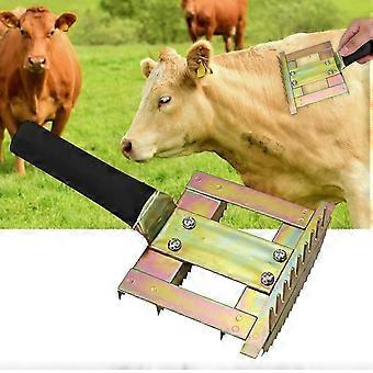Grooming Brush Antipruritic Corrosive Resistant Ergonomic Design Cattle Bull Hair Grooming Brush For Cow - B