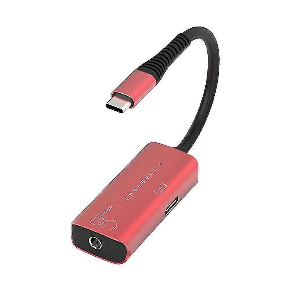 Audio Interface compatible with Guitar, TYPE-C to 3.5mm Guitar Interface compatible with Recording, Pocket Microphone Interface
