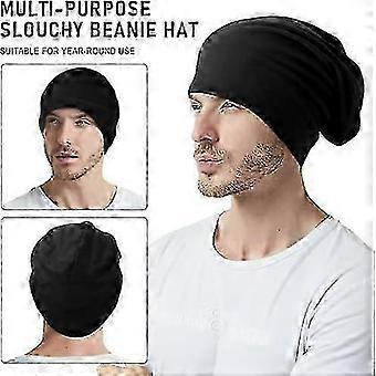 4 Pcs Slouch Beanie Hats compatible with Women Men Soft Lightweight Winter Slouchy Beanie Hat Unisex Baggy Skull Caps compatible with Workout