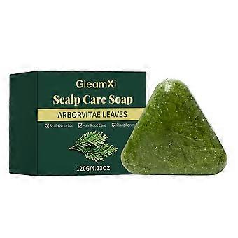 Natural Triangle Shampoo Bar, Scalp Care Solid Shampoo Soap, Strengthen Hair & Reduce Hair Loss for Men Women