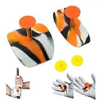 Golf Training Grip Aid, Posture Correction Tool with Swing Trainer Grip Pad for Improving Swing Accuracy, Ideal for Practice Sessions, Golf Accessorie