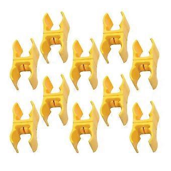 Lot de 10 clips de fixation pour poteau de signalisation d'agilité extérieure, connecteurs d'angle en plastique pour mât de drapeau sportif - XSS-GHUL