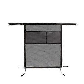 Car Dog Net, Adjustable Dog Car Net, 2-Layer Mesh Organizer, Universal Car Dog Trunk Grid (Black)