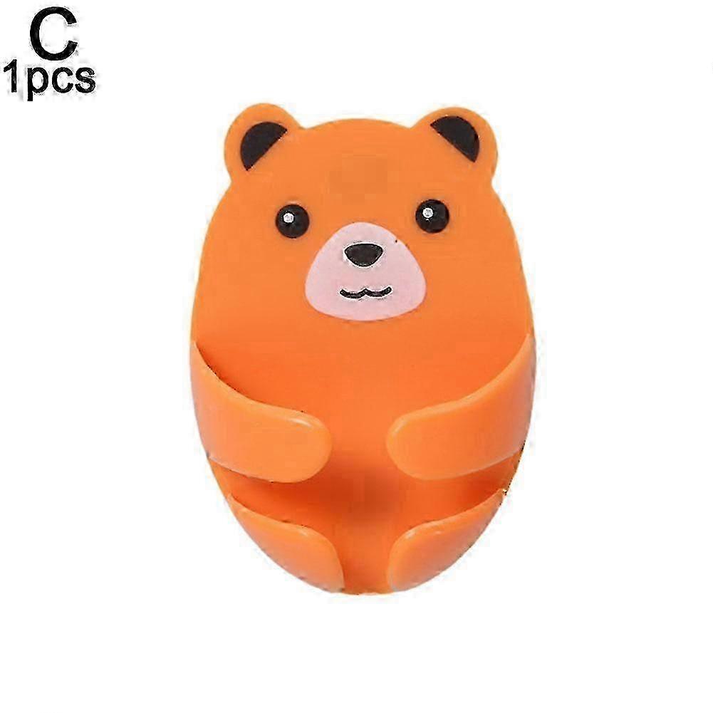 Bear Shape Adhesive Plug & Cable Hook