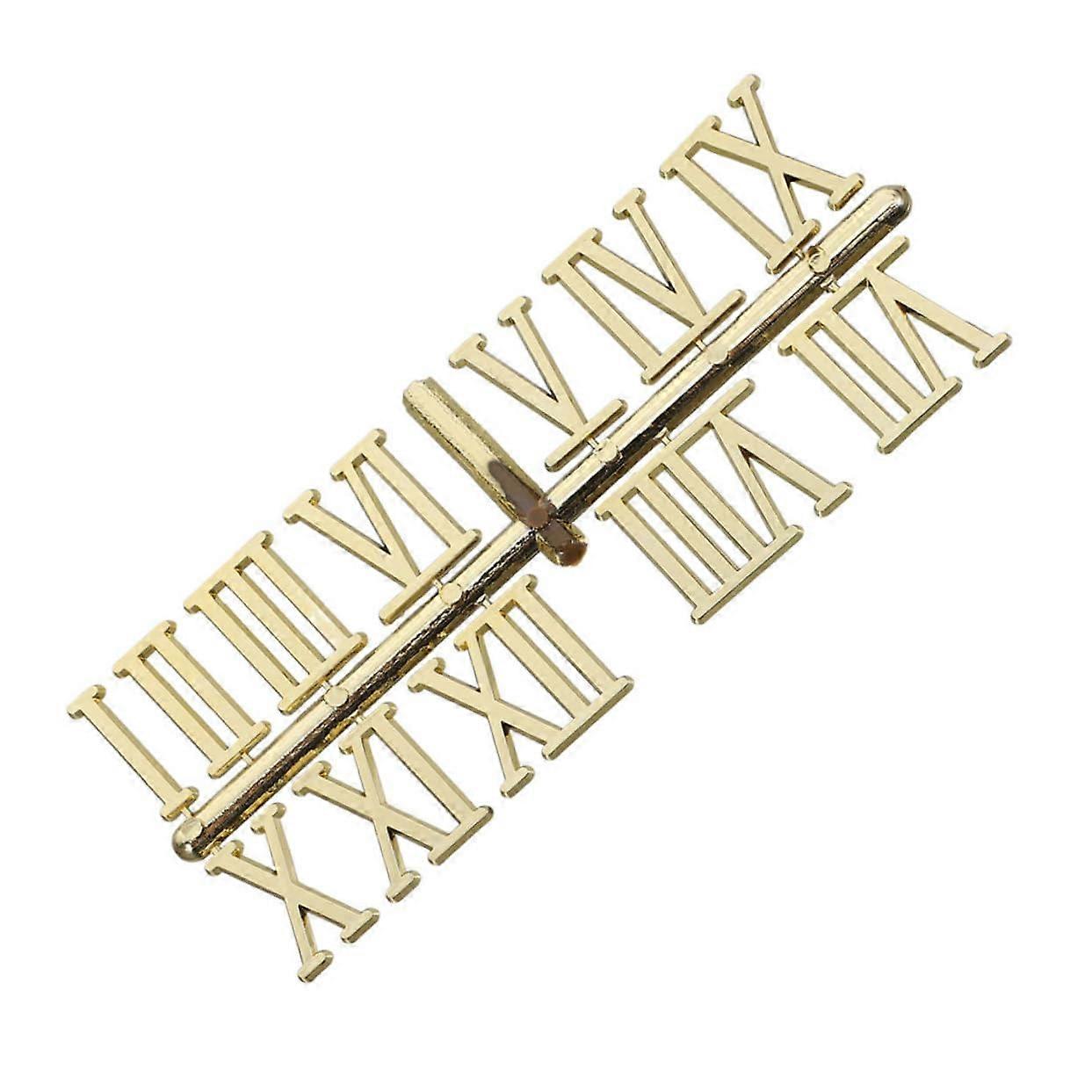 Electroplated Roman Numeral Clock Numbers 3cm DIY Replacement Kit Rust Resistant Easy Installation