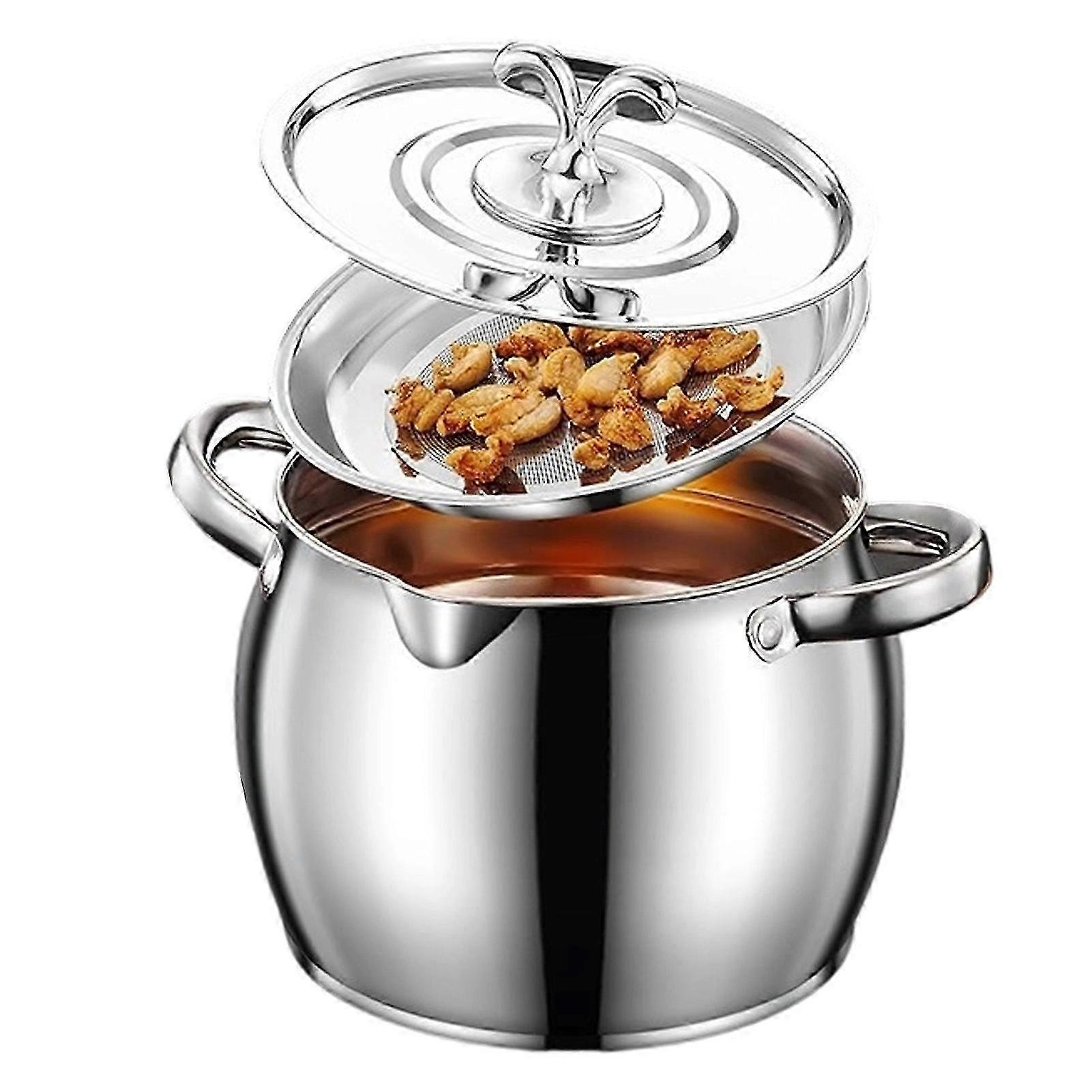 Stainless Oil Container With Strainer