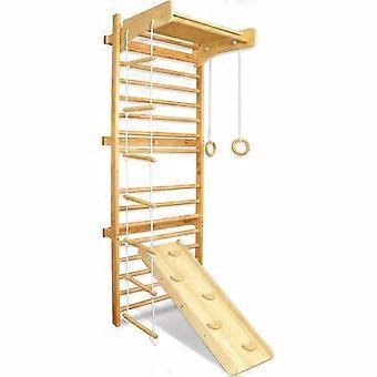 Horizontal bar - Climbing frame - Balance beam - Parallel bars - Gymnastics frame - Bamboo wood.