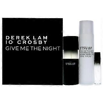 Give Me The Night Spring By Derek Lam For Women - 3 Pc Gift Set 3.4oz Edp Spray, 10ml Edp Spray, 8oz Fragrance Mist