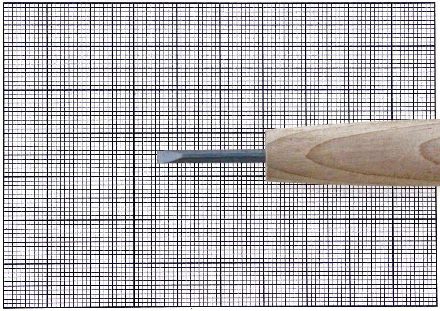 Michihamono Small 3mm Japanese Woodworking Hand Tool Flat Wood Carving Chisel