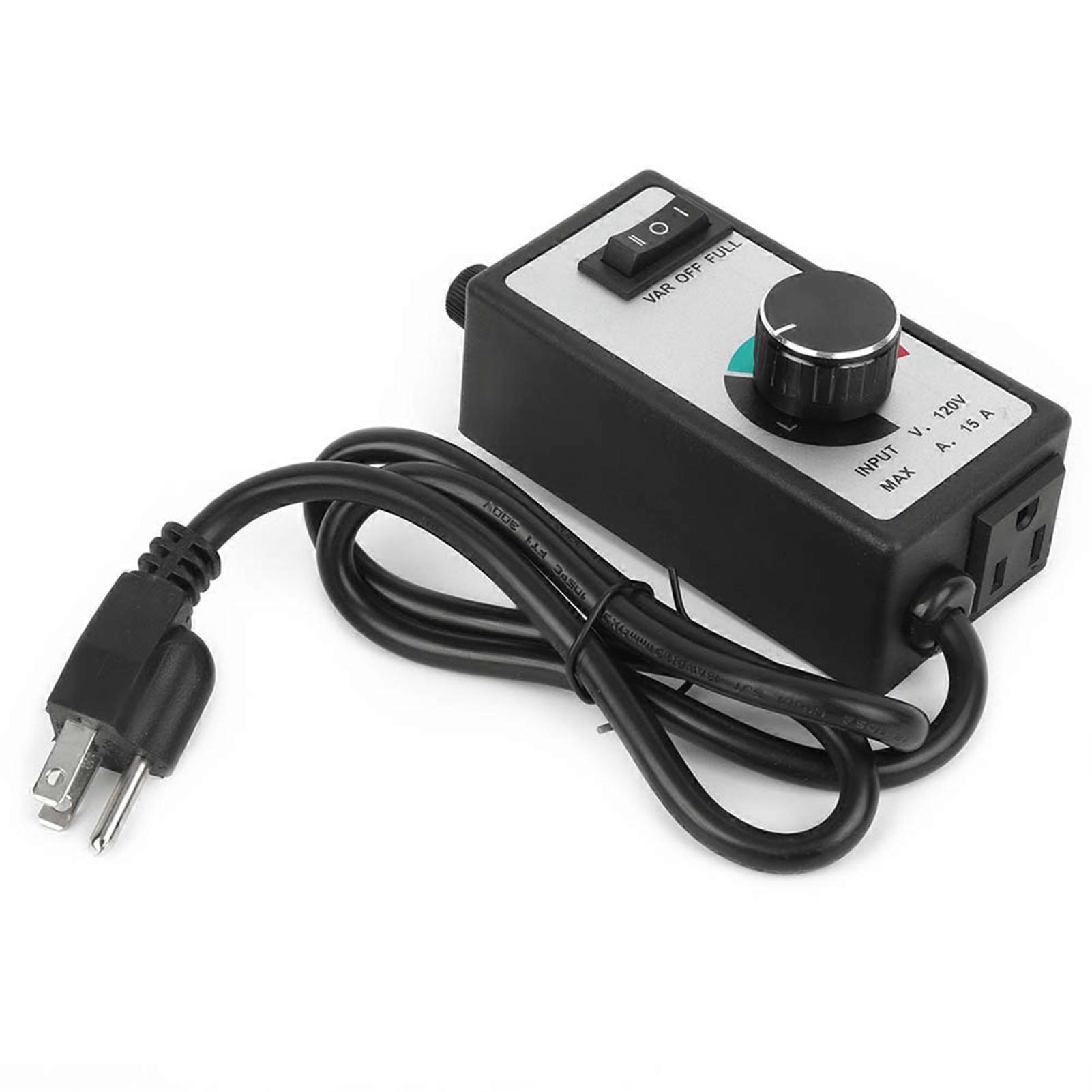 Variable Fan Speed Controller 1800W for Hydroponic Inline Fan Exhaust  (1?Meter Cable )