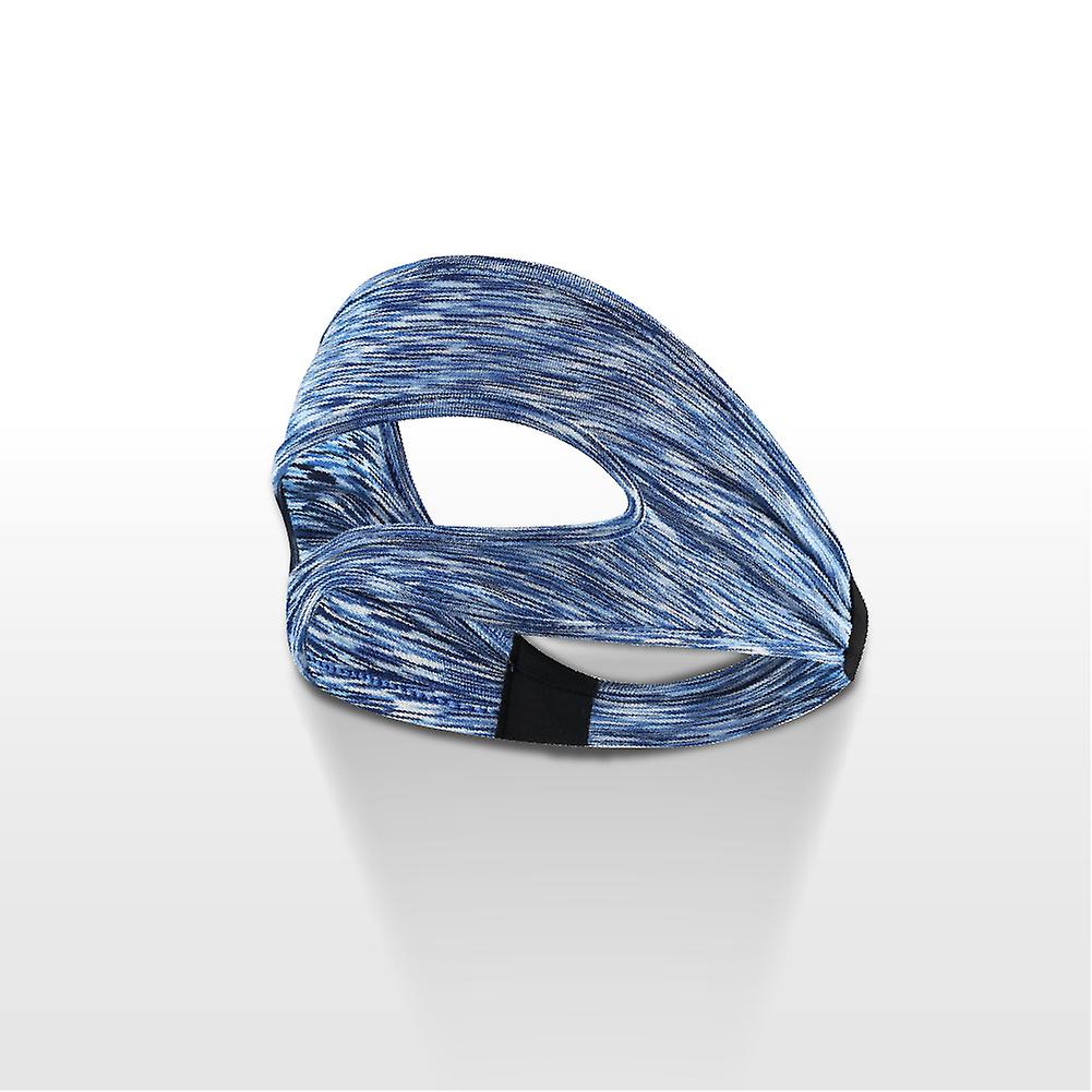 アイカバーマスクフェイスマスクカバー汗を吸収バンド調整可能な1個-ブルー