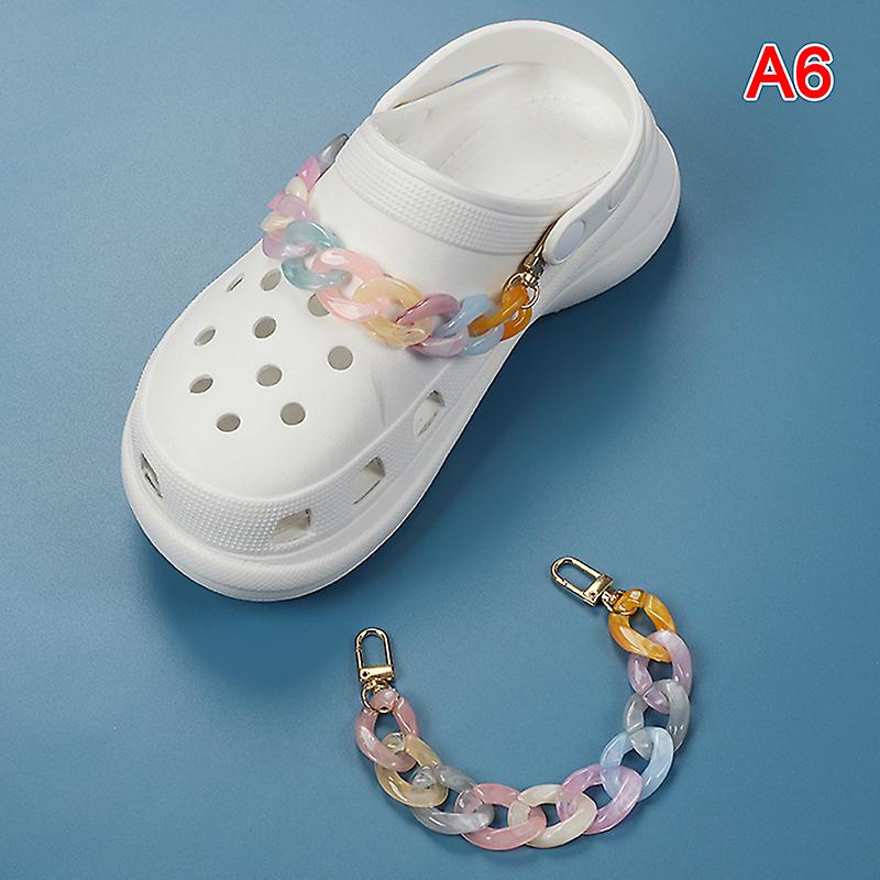 1 Pcs New Pearl Shoe Chain Shoe Charms Accessories Resin Shoe Decoration
