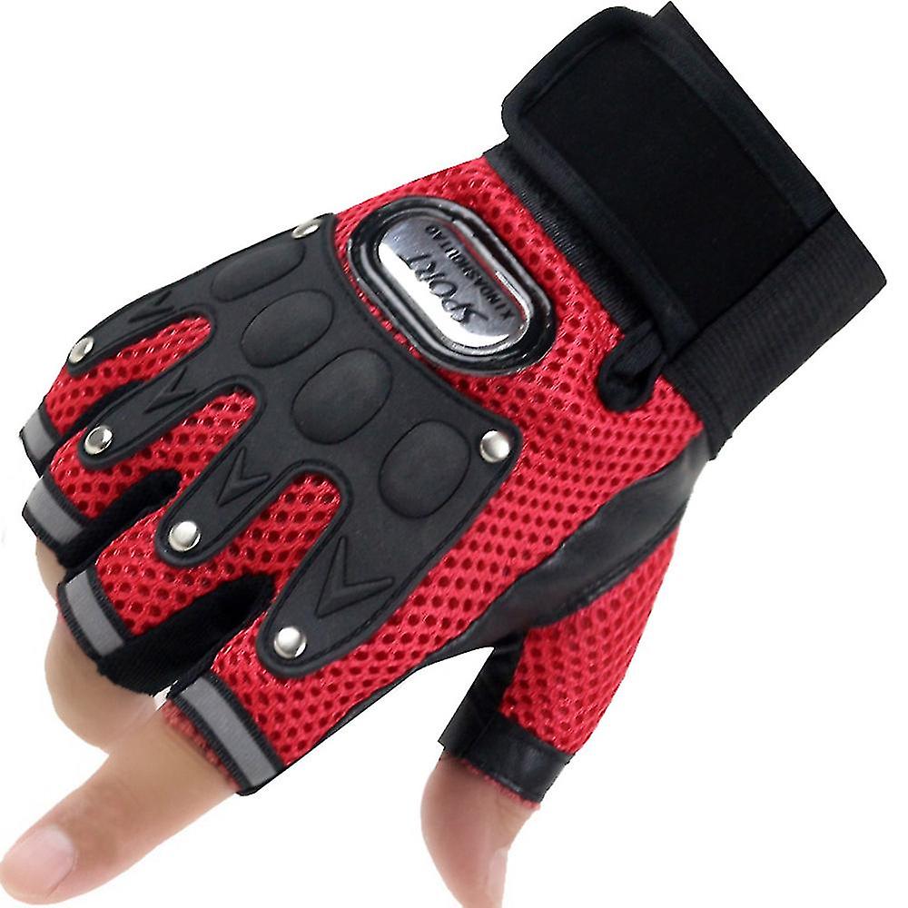 Cycling Gloves Half-finger Workout Gloves Anti- Slip Fingerless Gloves