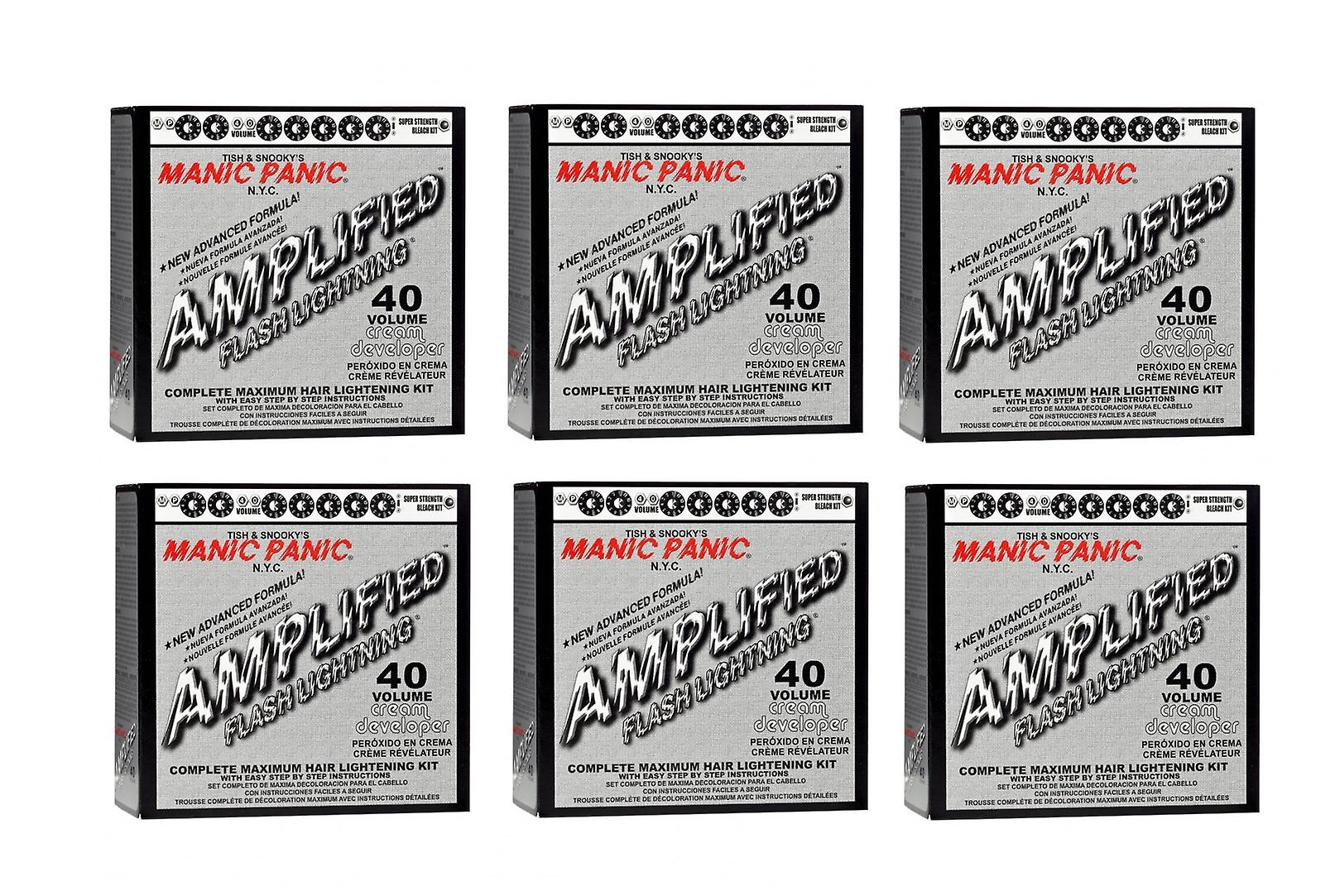 Manic Panic Flash Lightning 40 Volume Bleach Kit x6