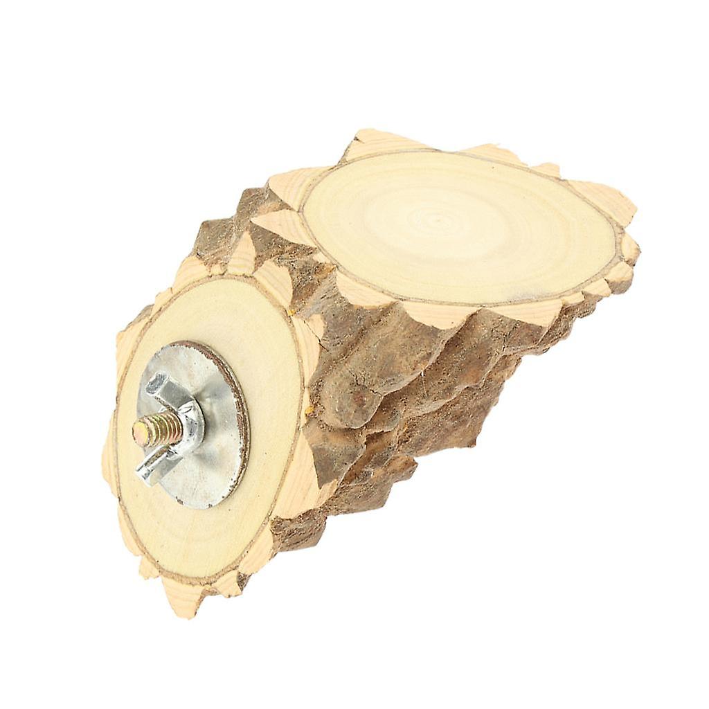 1pc Natural Wooden Springboard Jumping Platform for Hamster Small Pets