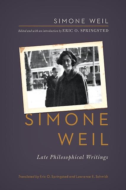 Simone Weil by Simone Weil Paperback Book