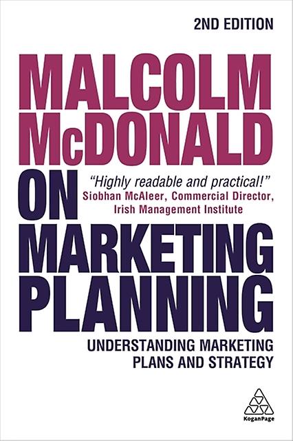 Malcolm Mcdonald On Marketing Planning by Malcolm McDonald Paperback Book