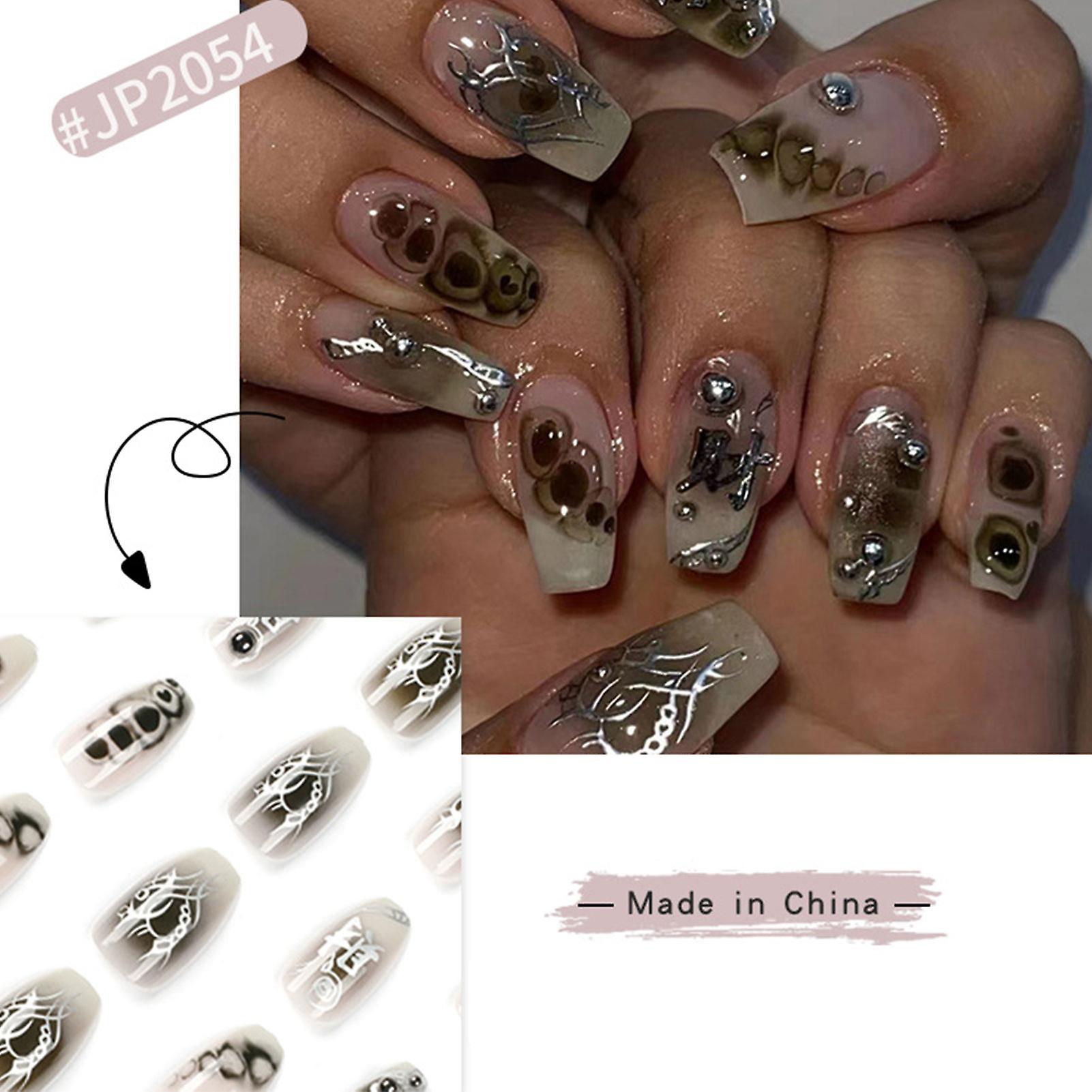 Loving Heart Decorated False Nails With Suitable Radian And Thickness