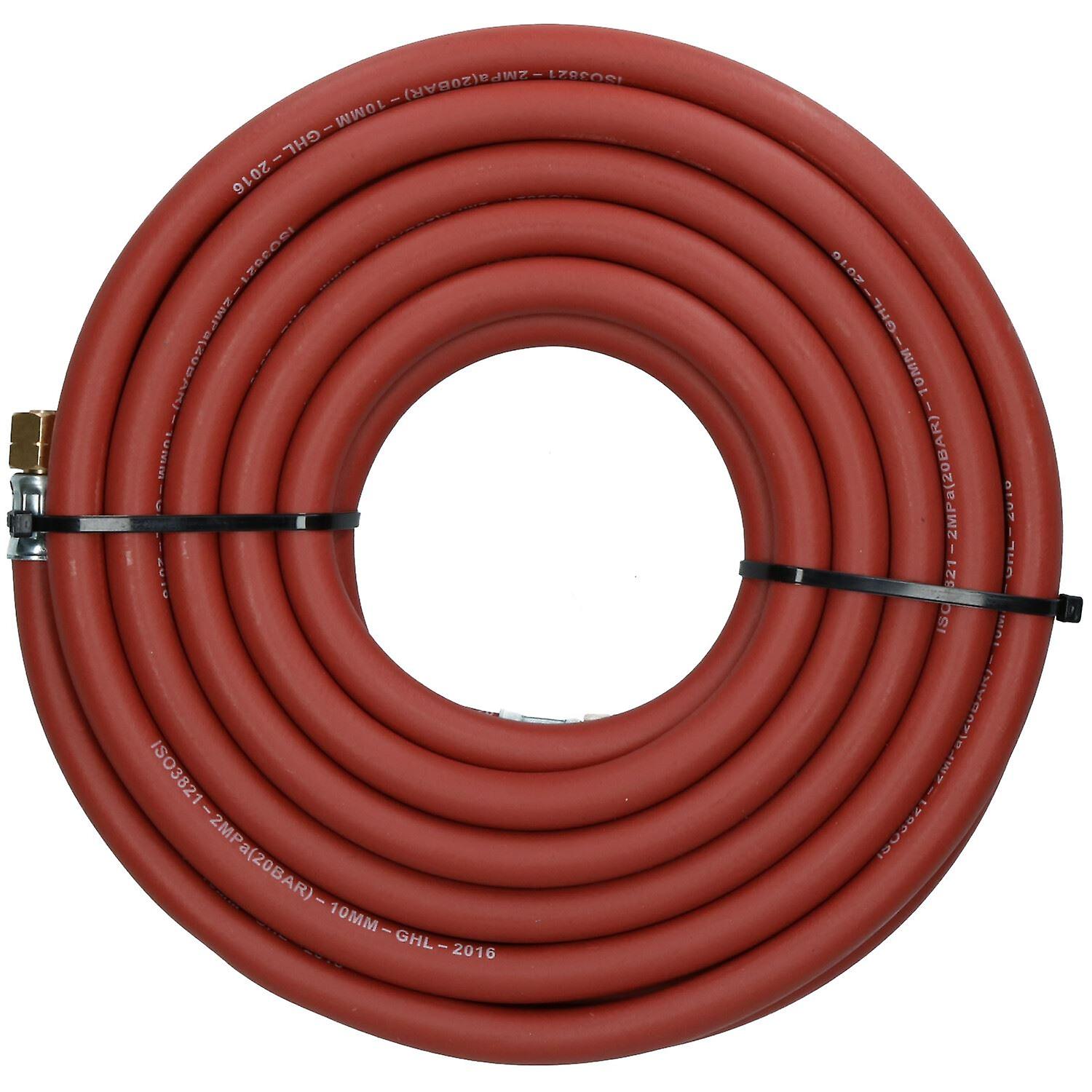Single Acetylene Fitted Rubber Hose Pipe Cutting & Welding 5M 3/8" BSP Gas