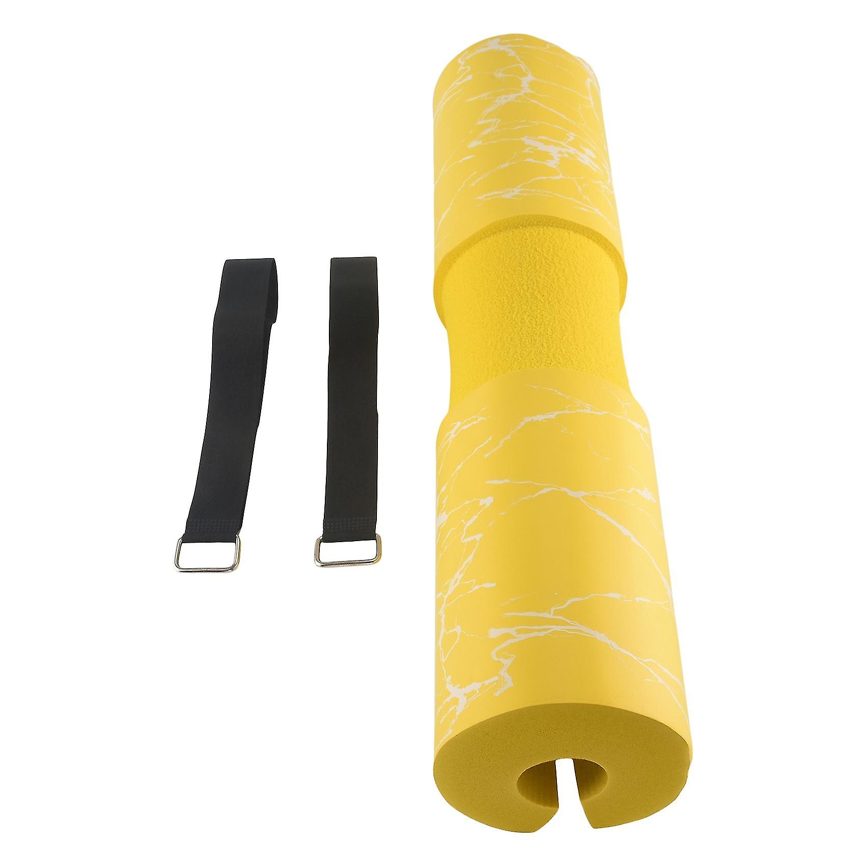 Barbell Pad For Squats, Lunges And Hip Thrusts - Squat Pad Weight Lifting Bar Cushion Pad For Neck And Shoulder,yellow