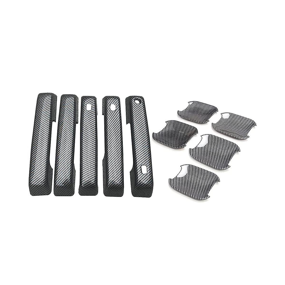 車のドアカバーインサート+ドアボウルカバーキット2021 2022 2023 4ドアアクセサリー、ABS