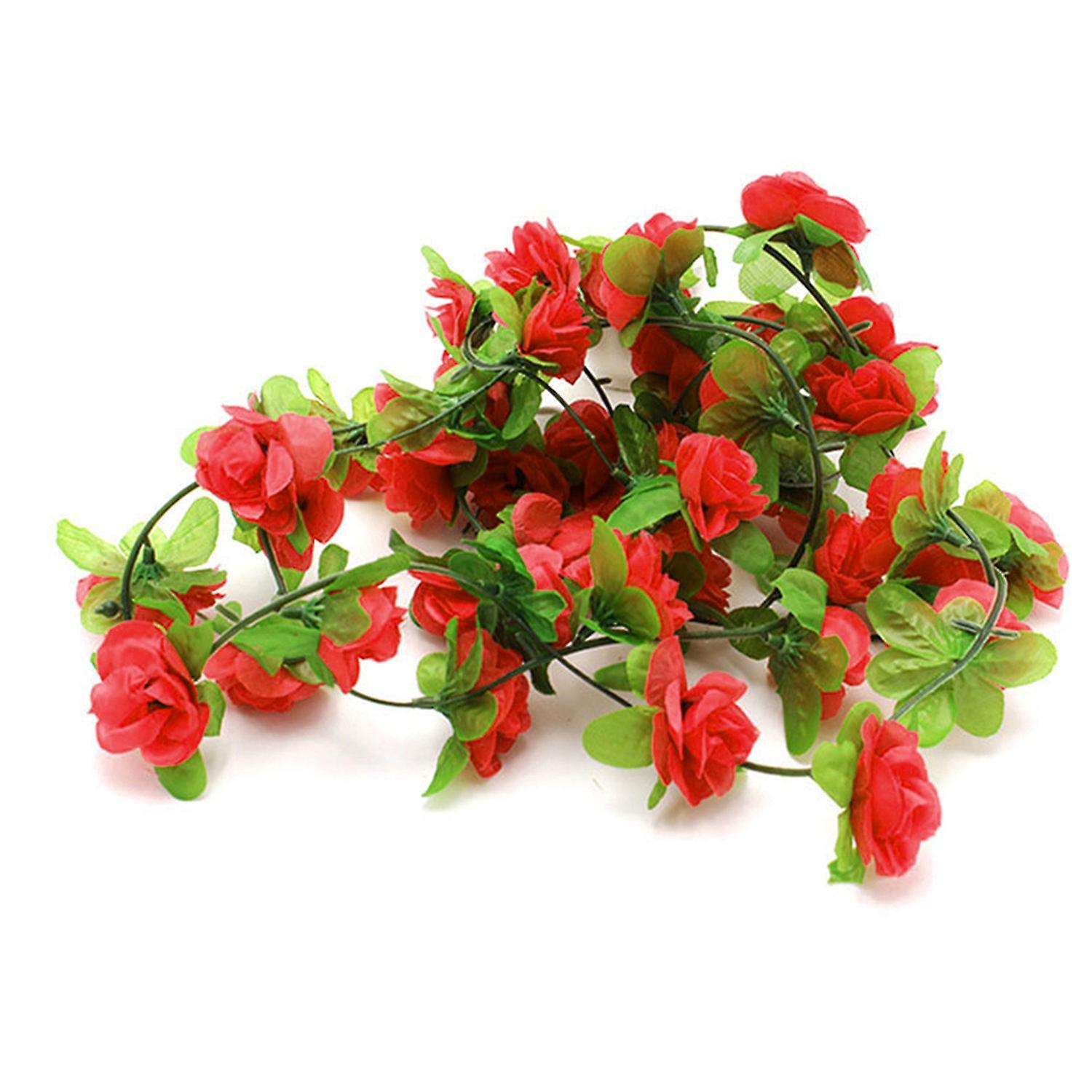 1Pc Easy to Maintain Rose Artificial Vines Plastic Delicately Cut Simulation Vines Wedding Decor