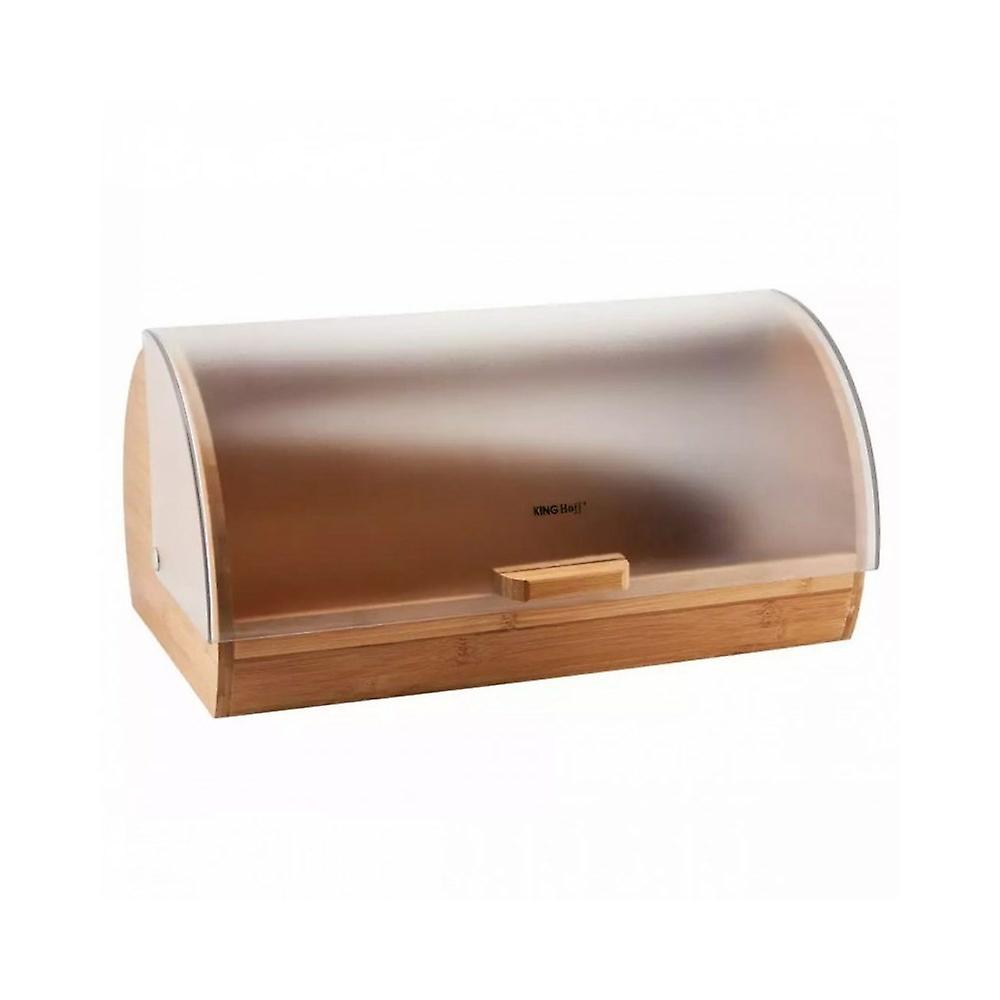 Kinghoff bamboo and acrylic bread box 40673